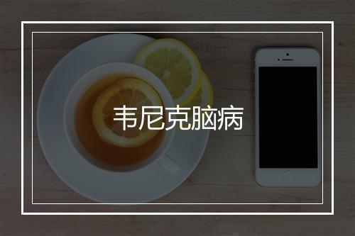 韦尼克脑病