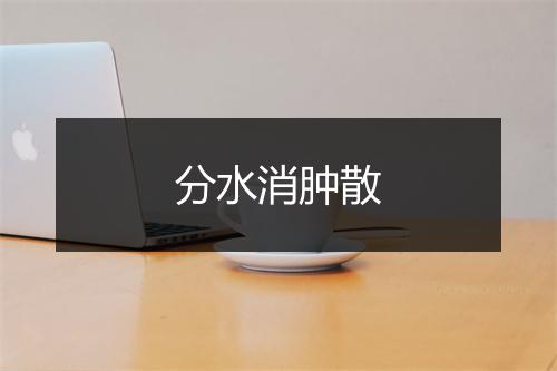 分水消肿散