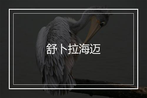 舒卜拉海迈