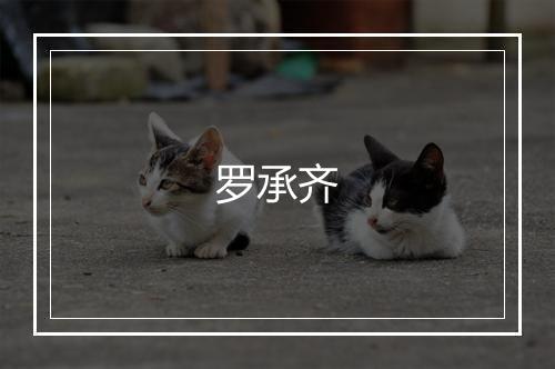 罗承齐