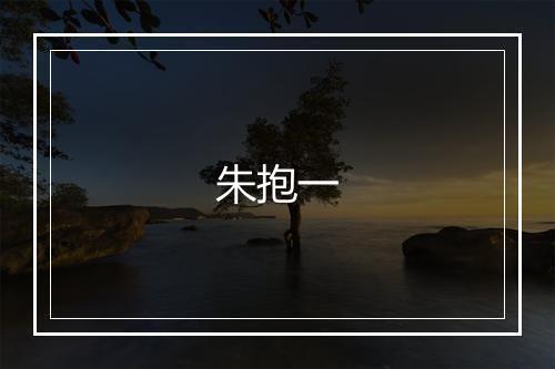 朱抱一