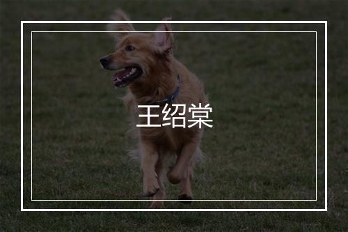 王绍棠