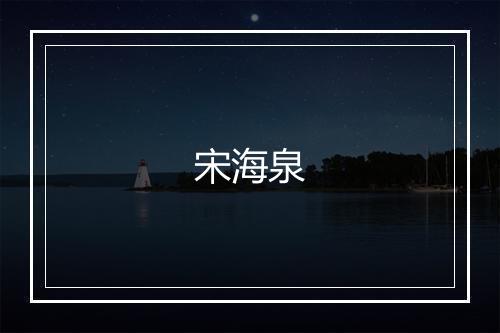 宋海泉