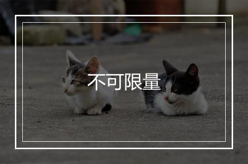 不可限量