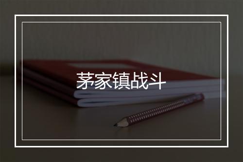 茅家镇战斗