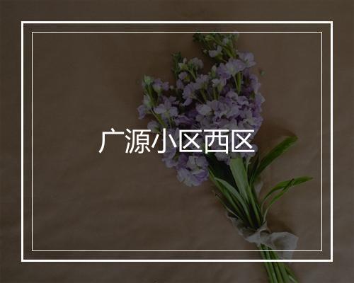 广源小区西区