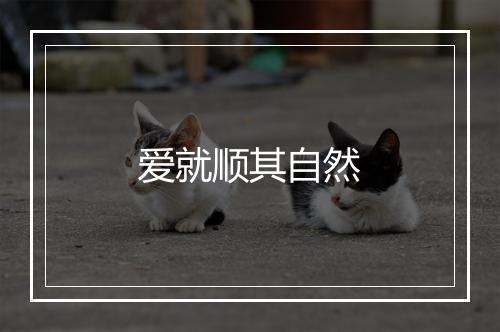 爱就顺其自然