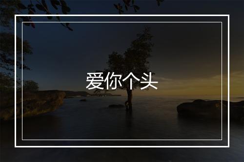 爱你个头