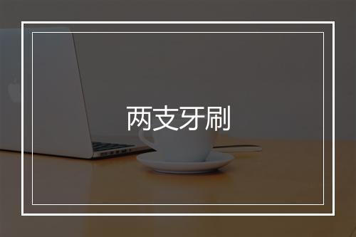 两支牙刷