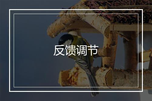 反馈调节