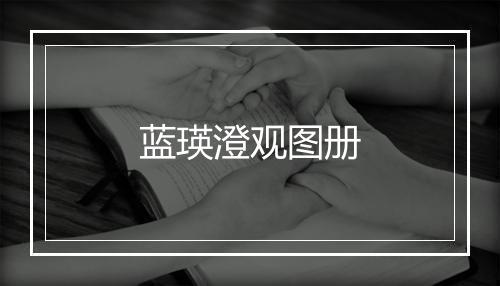 蓝瑛澄观图册