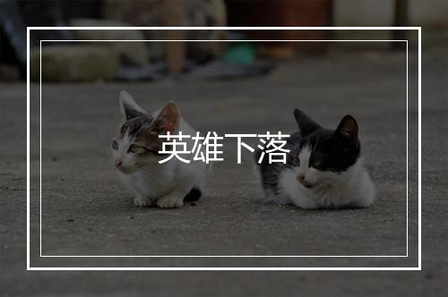 英雄下落