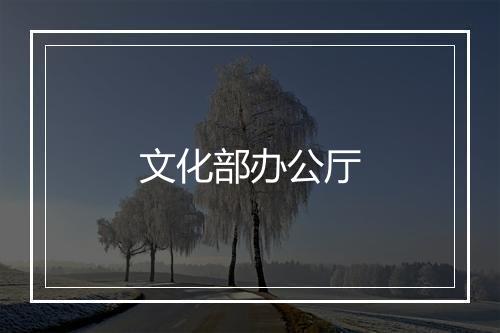 文化部办公厅