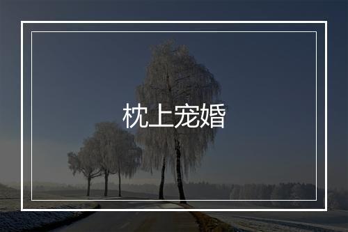 枕上宠婚