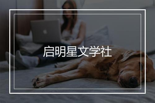 启明星文学社