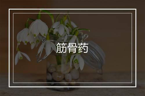 筋骨药