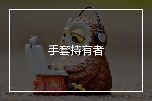 手套持有者