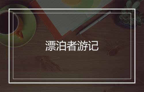 漂泊者游记