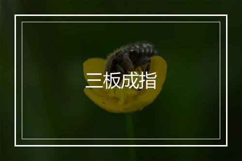 三板成指