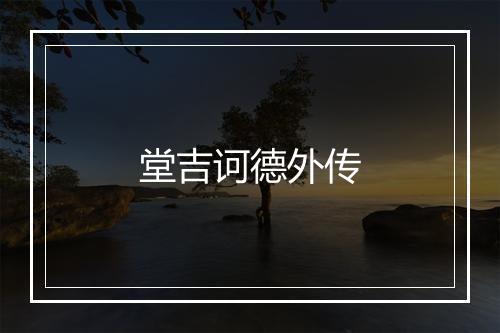 堂吉诃德外传