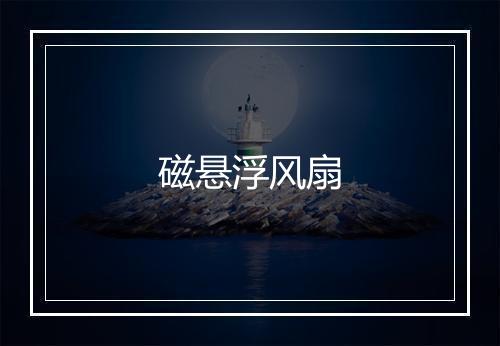 磁悬浮风扇