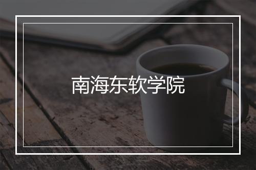 南海东软学院