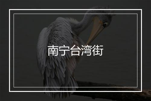 南宁台湾街