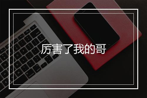 厉害了我的哥