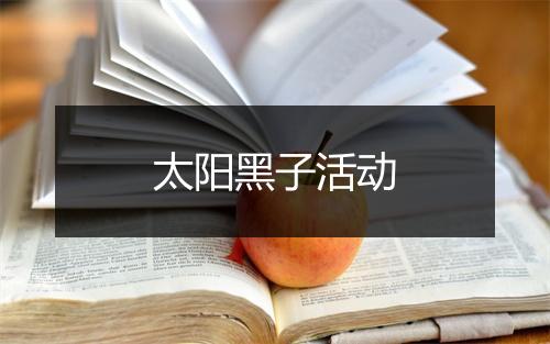 太阳黑子活动