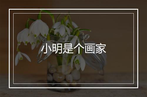 小明是个画家