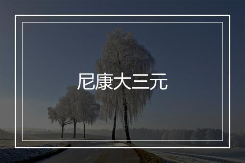 尼康大三元