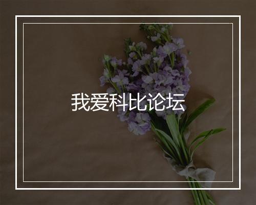 我爱科比论坛