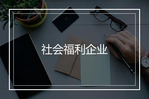 社会福利企业