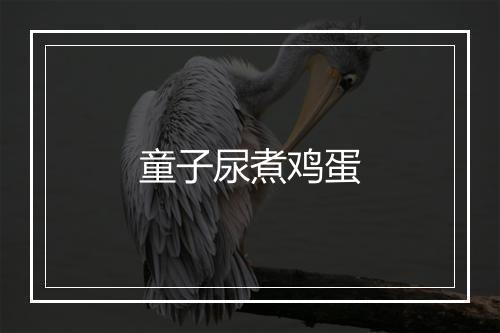 童子尿煮鸡蛋