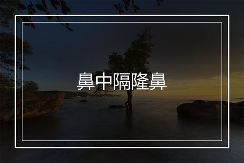 鼻中隔隆鼻