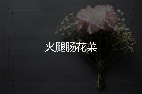 火腿肠花菜