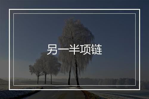 另一半项链