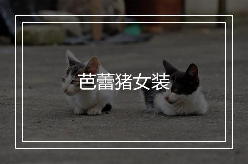 芭蕾猪女装