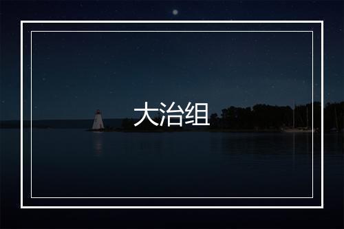 大治组