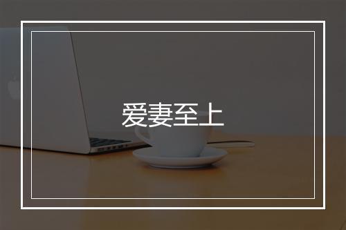 爱妻至上