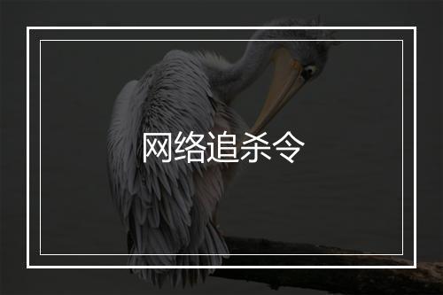 网络追杀令