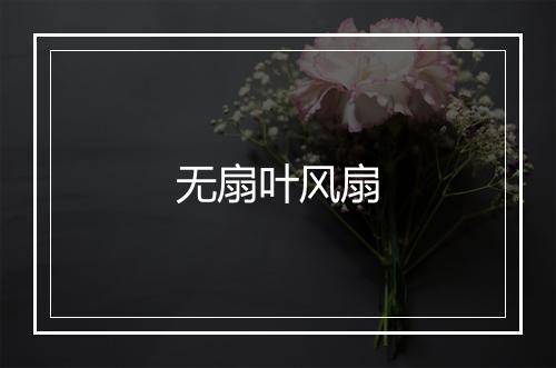 无扇叶风扇