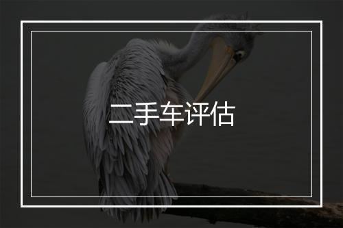 二手车评估