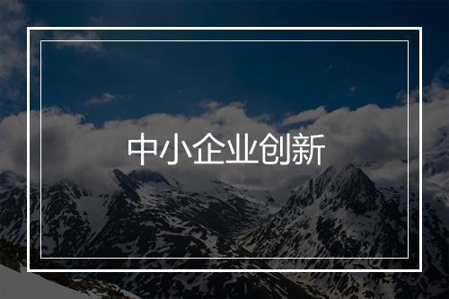 中小企业创新