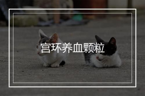 宫环养血颗粒