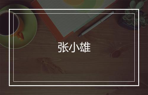 张小雄