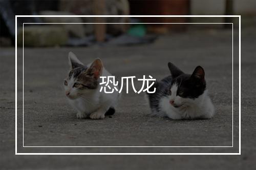 恐爪龙