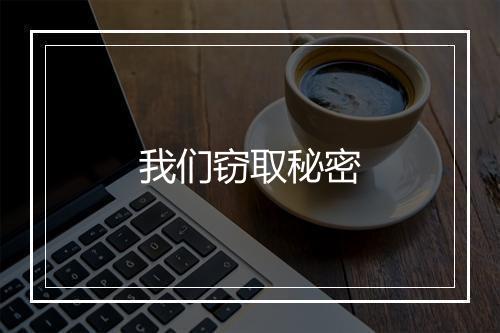 我们窃取秘密