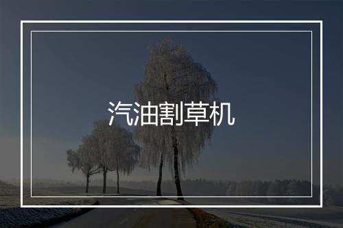 汽油割草机