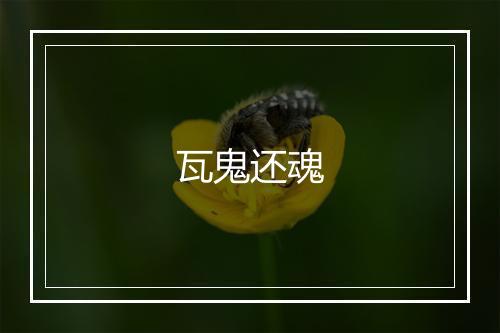 瓦鬼还魂